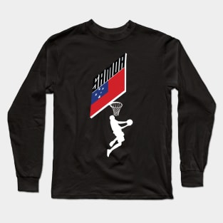 Samoa Basketball Long Sleeve T-Shirt